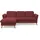 sit&more Ecksofa SIT & MORE "Romero L-Form", rot (bordeaux), B:245cm H:91cm T:178cm, 100% Polyester, Sofas, Ecksofa, wahlweise mit oder ohne Relax-Funktion, Bettfunktion, Bettkasten