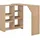 vidaXL Bartisch mit Beweglichem Regal 138 x 39 x 110 cm Eichenbraun