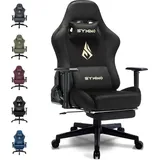 luxuskollektion Symino Gaming-Stuhl Schwarz PC