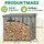 Gartenpirat Kaminholzregal XXL Holz 237 x 114 x 203 cm grau