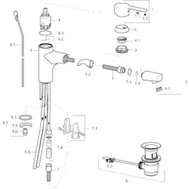 Hansa HansaRonda Einhandmischer chrom 03012173