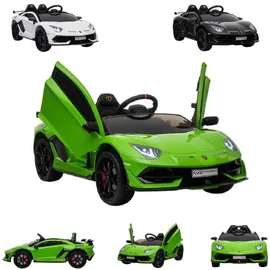 ES-Toys Elektro-Kinderauto Lamborghini Aventador SVJ grün (12 V)