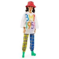 MATTEL GNC48 Barbie BMR1959 Puppe (brünett) Streetwear Meshshirt