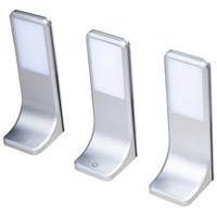 Kalb Material Für Möbel LED Unterbauleuchte silber-grau, warmweiss, 3er