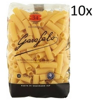 10x Garofalo Pasta IGP Elicoidale N° 34 Kurze Pasta hartweizengrieß 500g