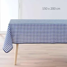 Douceur d'intérieur Tischdecke Vichy 150 x 200 cm Blau
