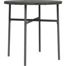 vidaXL Beistelltisch Grau 45 cm Poly Rattan