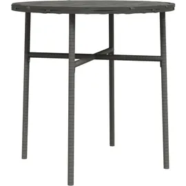 vidaXL Beistelltisch Grau 45 cm Poly Rattan