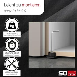 SOTech Möbelfuß Höhenversteller Ø 30 mm 8 Stück 10 mm
