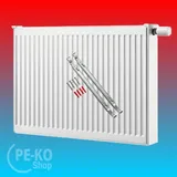 Buderus Flachheizkörper 600 x 1000 mm 1688 W weiß Typ 22 Mittelventil