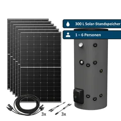 300l-Standspeicher-Set – Warmwasser mit 2,58kW Solarstrom