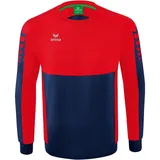 Erima Six Wings Sweatshirt new navy/rot 140