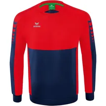Erima Six Wings Sweatshirt new navy/rot 140