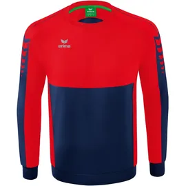 Erima Six Wings Sweatshirt new navy/rot 140