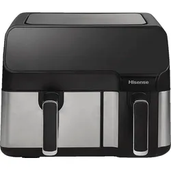 HISENSE Hisense Heißluftfritteuse HAF2900D mit Doppelkammer-System Doppelkammer 1700 Watt Schwarz