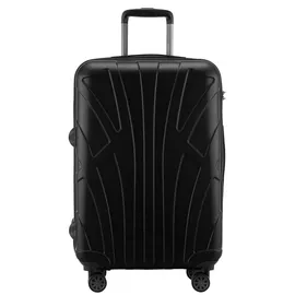 Suitline Hartschalenkoffer Trolley 4-Rollen 66 cm / 58-68 l schwarz