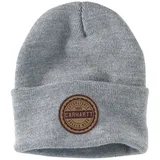 CARHARTT Knit Rugged Wear Patch Beanie, heather grey