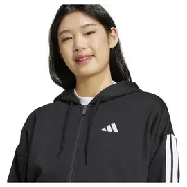 adidas Essentials Hoodie 3-Streifen Schwarz/Weiß L