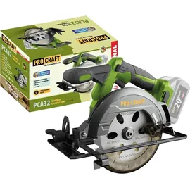 PROCRAFT PCA32-BB Akku Handkreissäge 20 V 165 mm Brushless