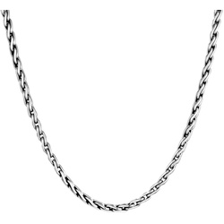 KUZZOI Herren Glieder Zopfkette Oxidiert 925 Silber Herrenschmuck