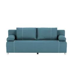 Schlafsofa  Pat , blau , Maße (cm): B: 193 H: 83 T: 90