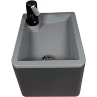 Trelino Splash Waschbecken, S, 33x39x29cm, anthrazit
