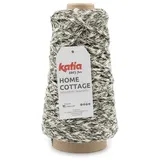 Katia Makramee Garn Home Cottage 200g Wolle zum stricken häkeln knüpfen DIY Kettgarn, 140,00 m (Handarbeitsgarn 3 mm, Wolle zum stricken häkeln makramee, 200g Makrameegarn, Strickwolle, Strickgarn, Handstrickgarn), DIY Makramee Garn zum Knüpfen für Blumenampel Deko Taschen grün