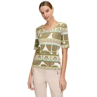 Betty Barclay Basic Shirt mit Rippenstruktur Khaki/Green,44 | 44
