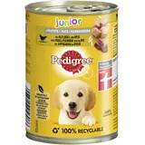 PEDIGREE Dose Junior mit Geflügel in Pastete 1 x 400g Hundefutter Nassfutter