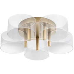Nova Luce 9756712 Gatlin LED Deckenleuchte Messing Gold