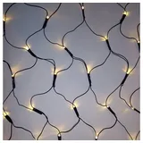 Nipach GmbH 128 LED Lichternetz 3x3m warm-weiß für Außen IP44 Außen-Trafo Timer grünes Kabel Weihnachtsdeko Beleuchtung für Pavillon Netzvorhang Lichtervorhang