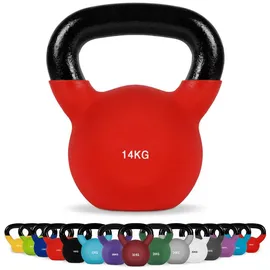 Msports Kettlebell Neopren Kettlebell 14 kg rot