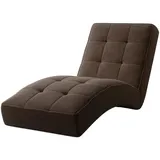 e-meubles Chaiselongue Braun, Holzwerkstoff, 1-Sitzer, 73x79x170 cm, Wohnzimmer Sessel, Relaxliegen