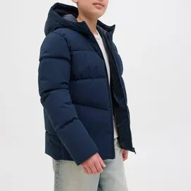 JACK & JONES Regular Fit Steppjacke mit Logo-Print Modell Global Marine, 152