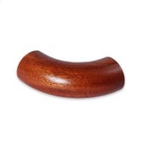 Handlauf Bogen Mahagoni rund, 45° oder 90° in Ø 40 - 50 mm, für Holzhandlauf