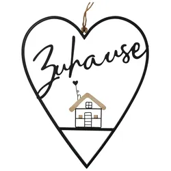 Dekohänger Zuhause II Schwarz