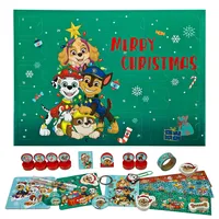 Kinder Adventskalender Paw Patrol gefüllt mit 24 verschiedenen Schreibwaren neu