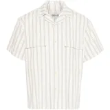 !Solid Kurzarmhemd gestreift beige XL