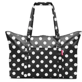 Reisenthel mini maxi travelbag Dots White Schwarz