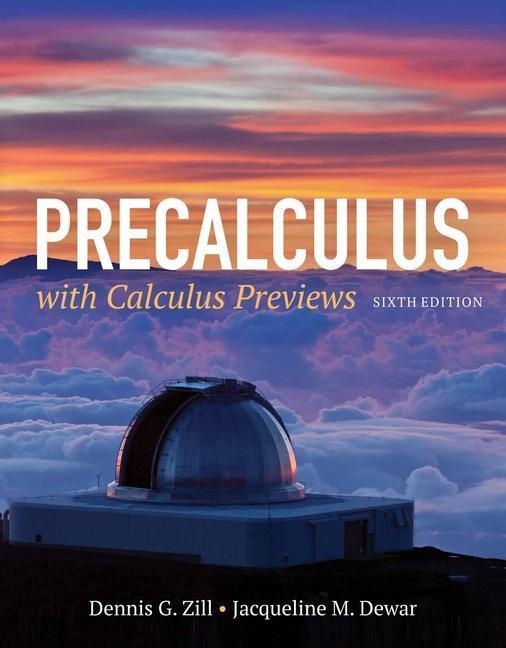 Precalculus With Calculus Previews - Dennis G. Zill  Jacqueline M. Dewar  Gebunden