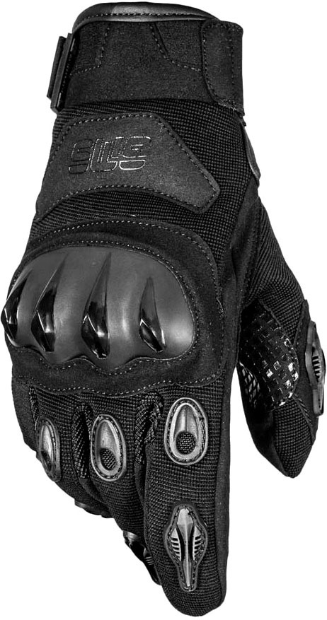 GMS-Moto Tiger, gants - Noir - S