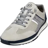 Bugatti Slip-On Sneaker, Halbschuh, Freizeitschuh, Slipper mit elastischen Gummizügen bugatti sandfarben-blau