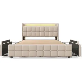 Flieks 180 x 200 cm Beige