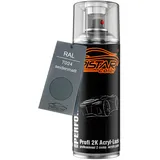 TRISTARcolor RAL 7024 Graphitgrau seidenmatt 2K Acryl Spraydose Sprühdose Spritzlack Sprühlack 400 ml schnelltrocknend
