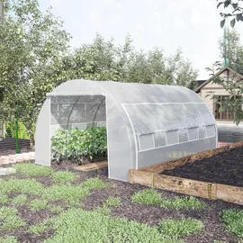 Outsunny Foliengewächshaus mit UV-Schutz, für Garten,