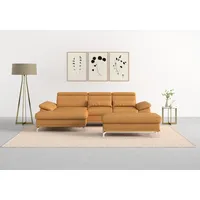 sit&more Ecksofa »Cabrio L-Form, mit Sitztiefenverstellung, Arm- und Kopfteilverstellung«, 2 Nierenkissen, Federkern, optional Bettfunktion und Stauraum