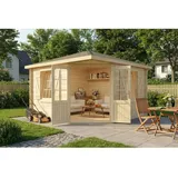 Alpholz Gartenhaus Monica Royal 3,75 x 3,75 m Beige