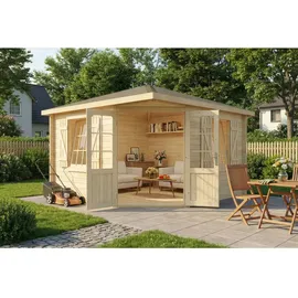 Alpholz Gartenhaus Monica Royal 3,75 x 3,75 m Beige