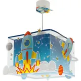 Dalber 63352 - Kinder-Hängelampe Rocket 1xE27/15W/230V - Blau
