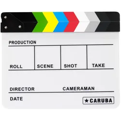 CARUBA professionelle Filmklappe weiss/farbig
